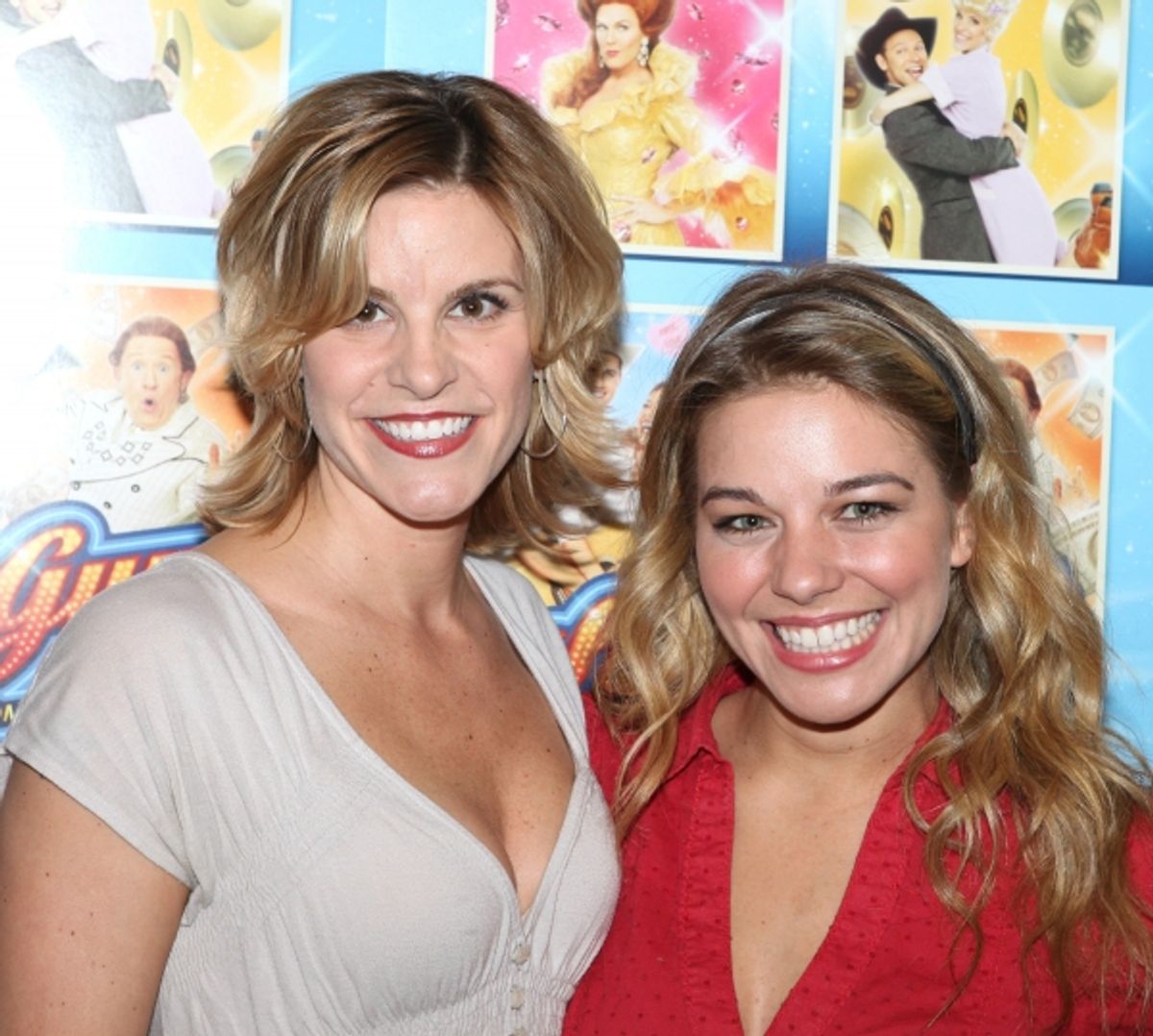 Jenn Colella & Savannah Wise attending the Off-Broadway Premiere Musical 'Lucky Guy' Meet & Greet the Press in New York City. at 