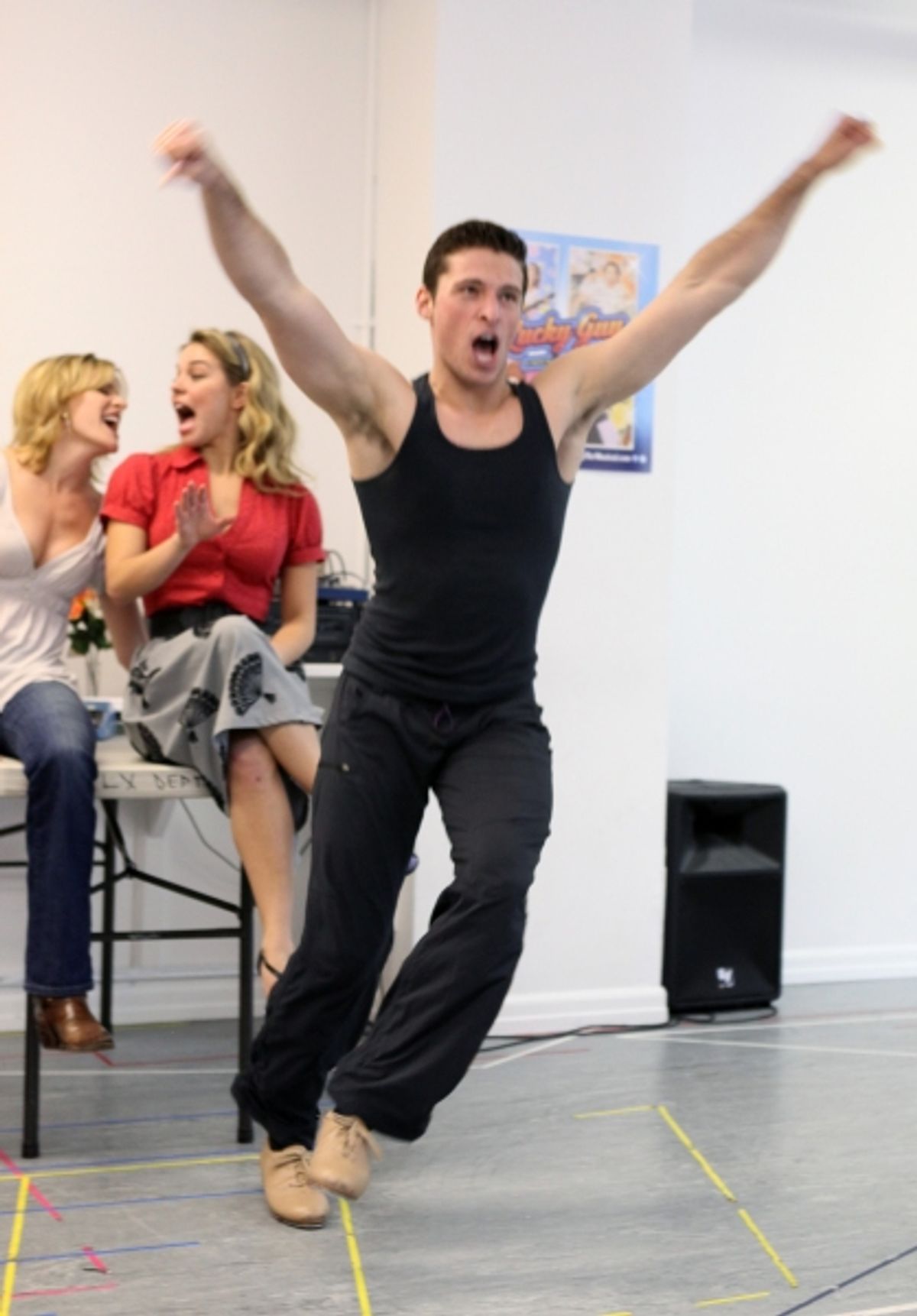 Callan Bergmann attending the Sneak Peek Performance for the Off-Broadway Premiere Musical 'Lucky Guy'  in New York City. at 