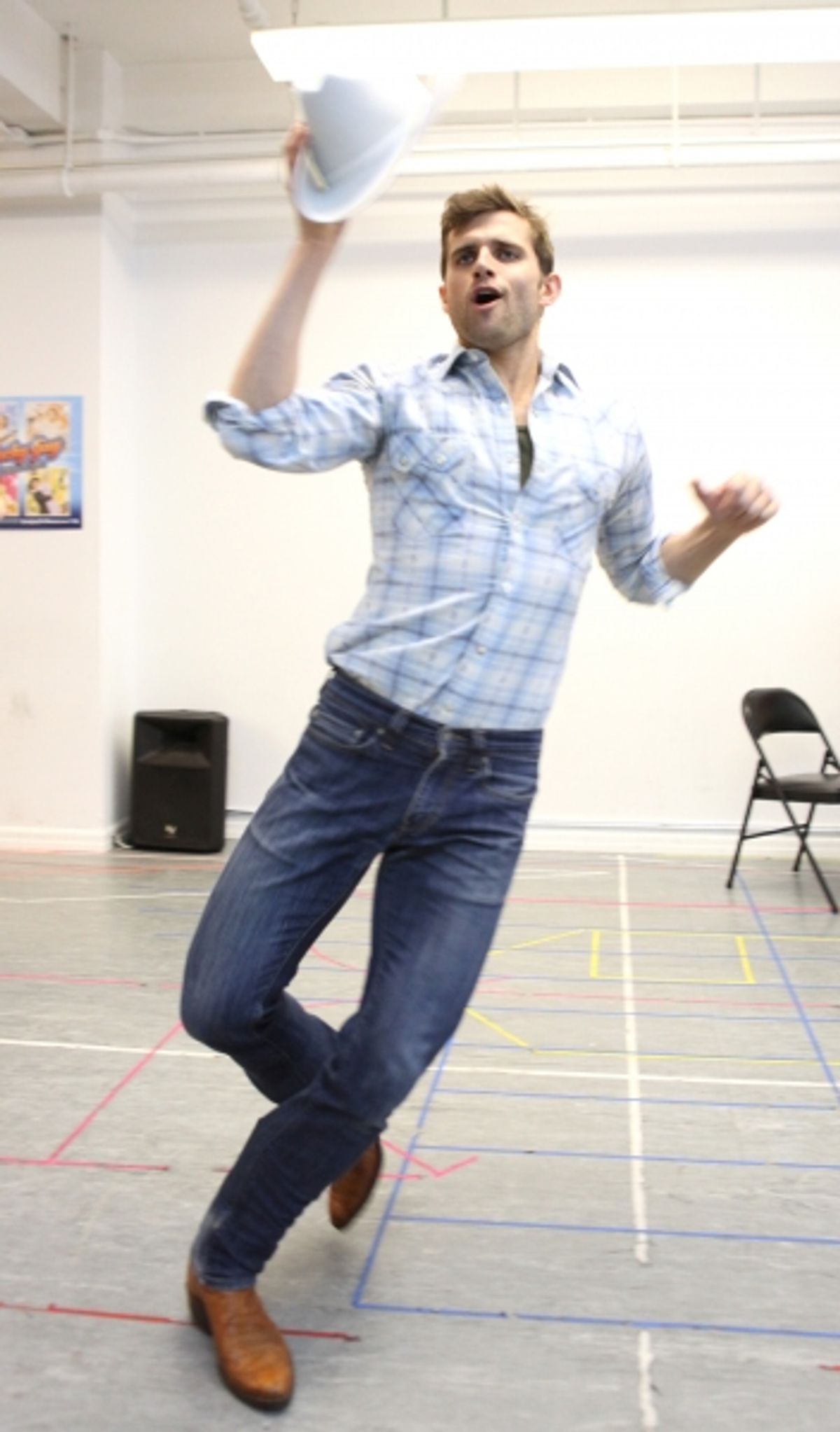 Kyle Dean Massey attending the Sneak Peek Performance for the Off-Broadway Premiere Musical 'Lucky Guy'  in New York City. at 