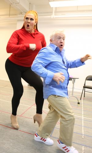 Varla Jean Merman & Leslie Jordan attending the Sneak Peek Performance for the Off-Br Photo