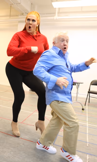 Varla Jean Merman & Leslie Jordan attending the Sneak Peek Performance for the Off-Br Photo
