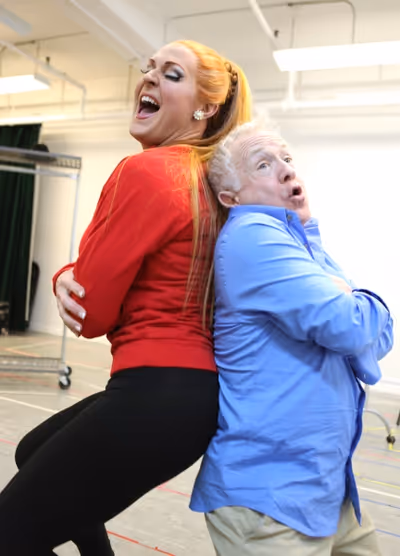 Varla Jean Merman & Leslie Jordan attending the Sneak Peek Performance for the Off-Br Photo