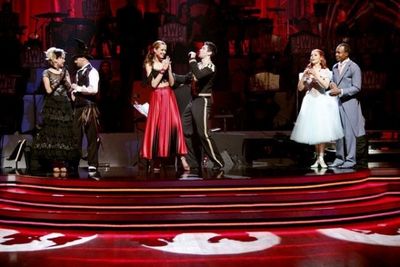 Chelsea Kane, Mark Ballas, Petra Nemcova, Dmitry Chaplin, Sugar Ray Leonard, Anna Tre Photo