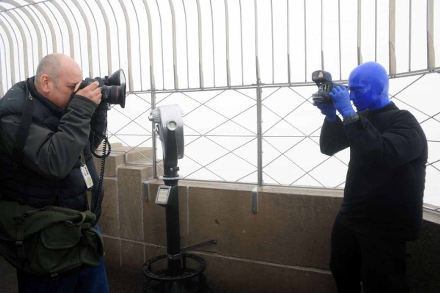 Photo Flash: Blue Man Group Lights Up Empire State Building  Image