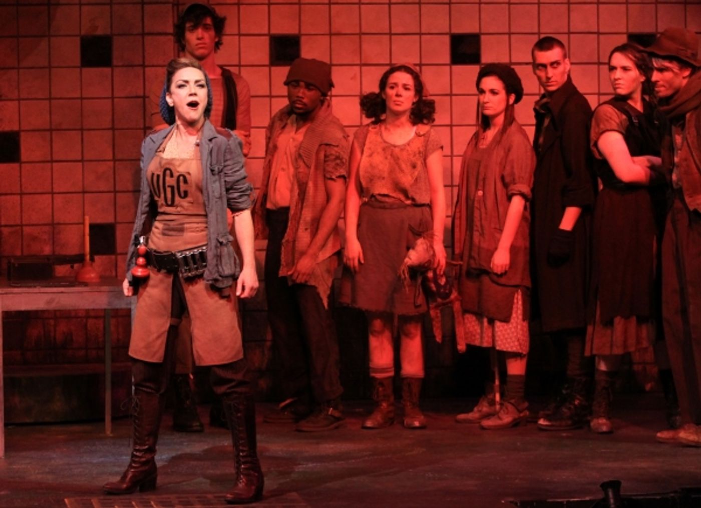 Photo Flash: Andra McArdle, Ken Clark Lead Connecticut Repertory Theatre's URINETOWN!  Image