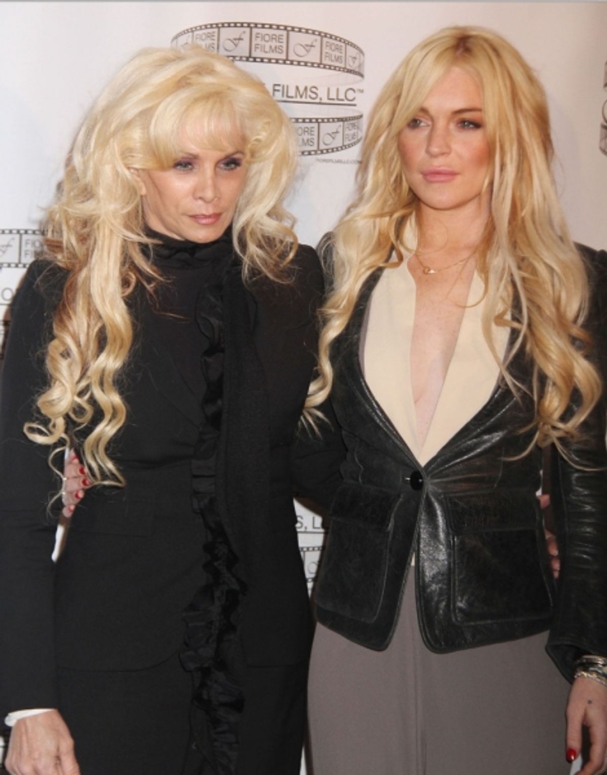 Victoria Gotti and Lindsay Lohan at 
