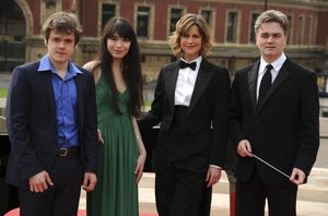 Benjamin Grosvenor, Alice Sara Ott, Katie Durham, and Edward Gardner Photo
