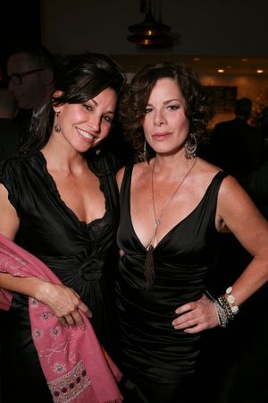LOS ANGELES, CA - APRIL 13: Gina Gershon (L) and cast member Marcia Gay Harden (R) po Photo