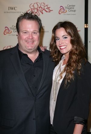 LOS ANGELES, CA - APRIL 13: Actors Eric Stonestreet (L) and Katherine Tokarz (R) pose during the arrivals for the opening night performance of "God of Carnage" at Center Theatre Group's Ahmanson Theatre on April 13, 2011 in Los Angeles, California. (Photo @ BroadwayWorld LOS ANGELES, CA - APRIL 13: Actors Eric Stonestreet (L) and Katherine Tokarz (R) pose Photo