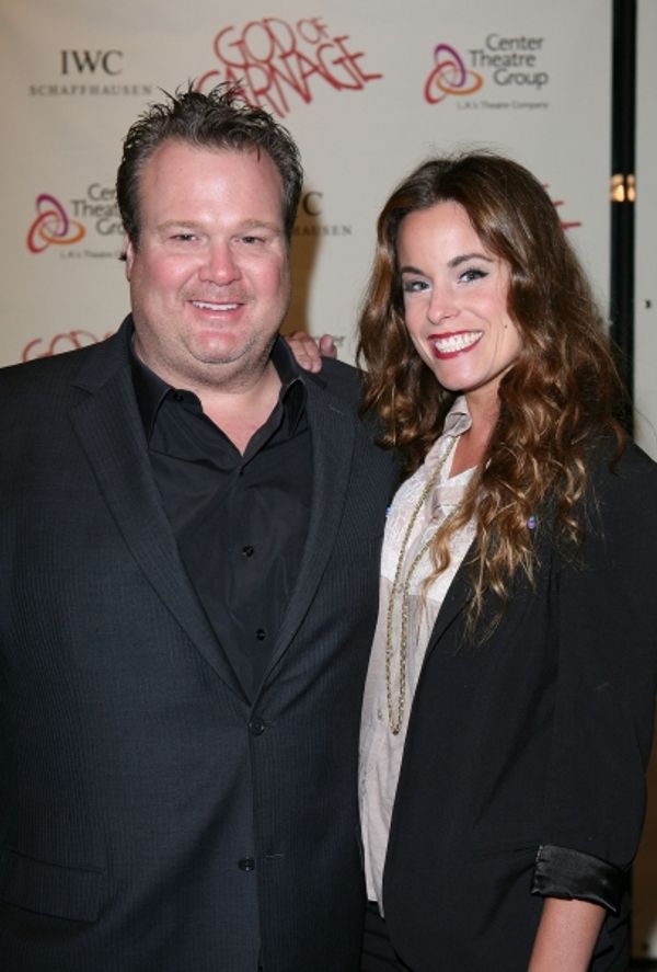 LOS ANGELES, CA - APRIL 13: Actors Eric Stonestreet (L) and Katherine Tokarz (R) pose Photo