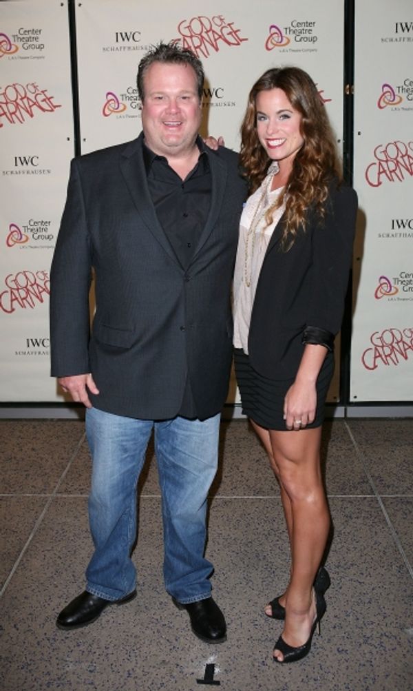 LOS ANGELES, CA - APRIL 13: Actors Eric Stonestreet (L) and Katherine Tokarz (R) pose Photo