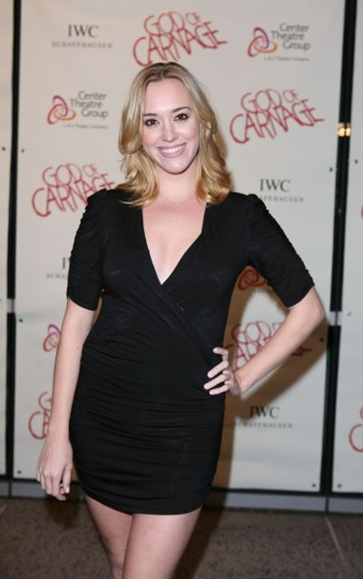 LOS ANGELES, CA - APRIL 13: Andrea Bowen poses during the arrivals for the opening ni Photo