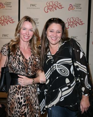 LOS ANGELES, CA - APRIL 13: Janet Shaw (L) and actress Camryn Manheim (R) pose during the arrivals for the opening night performance of "God of Carnage" at Center Theatre Group's Ahmanson Theatre on April 13, 2011 in Los Angeles, California. (Photo by Rya @ BroadwayWorld LOS ANGELES, CA - APRIL 13: Janet Shaw (L) and actress Camryn Manheim (R) pose during Photo