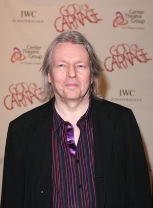 LOS ANGELES, CA - APRIL 13: Translator Christopher Hampton poses during the arrivals  Photo