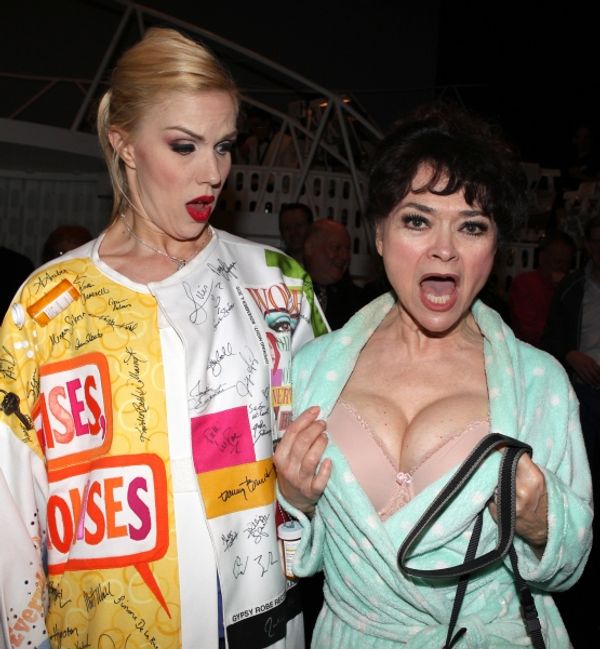 Jennifer Frankel & Linda Hart celebrating the Broadway Opening Night Gypsy Robe Cerem Photo