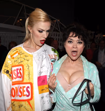 Jennifer Frankel with Linda Hart celebrating the Broadway Opening Night Gypsy Robe Ce Photo