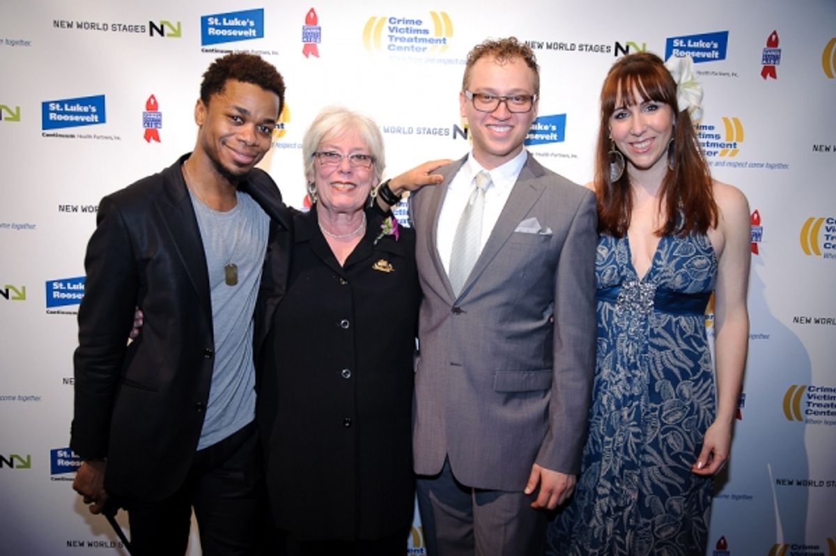 Neil Totton, Avery Ragsdale & Jessica Ryan, Co-Ã‚Â­Ã¢â‚¬ÂChairs pose with Susan Xenarios at 