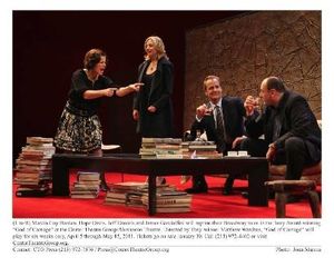 GOD OF CARNAGE By Yasmina Reza Directed by Matthew Warchus Bernard Jacobs Theatre (242 West 45 Street) Pictured (L-R), Marcia Gay Harden, Hope Davis, Jeff Daniels, James Gandolfini Ã'‚© 2009 Joan Marcus @ BroadwayWorld GOD OF CARNAGE By Yasmina Reza Directed by Matthew Warchus Bernard Jacobs Theatre (24 Photo