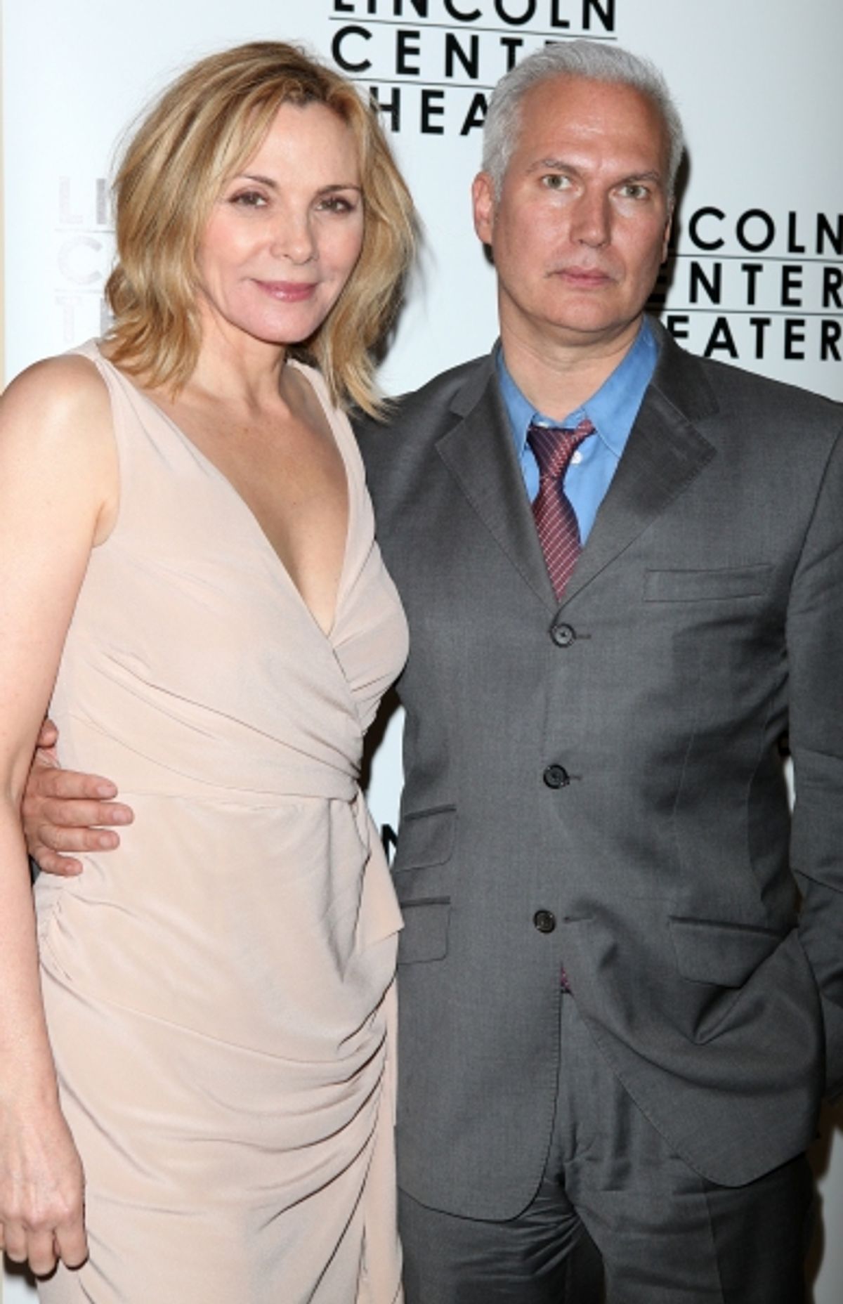 Kim Cattrall & date attending the Opening Night After Party for 'War Horse' in New York City. at 