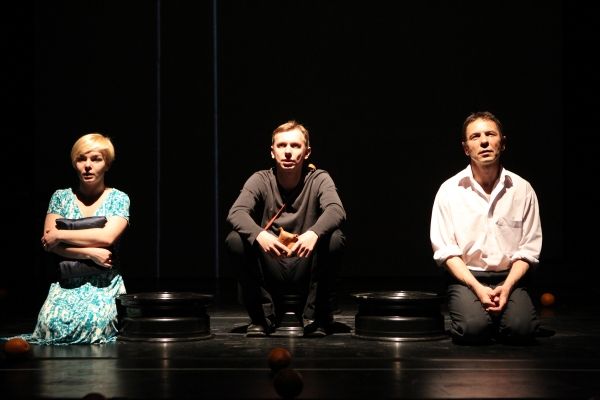 Marina Yurevich, Pavel Gorodnitski,  and Oleg Sidorchik in a scene from the Belarus F Photo