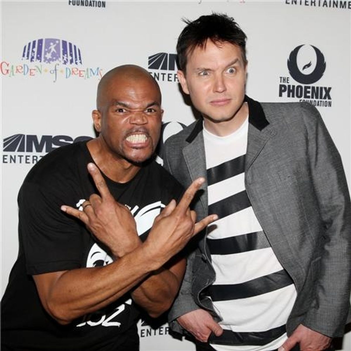 Darryl 'DMC' McDaniels and Mark Hoppus at 