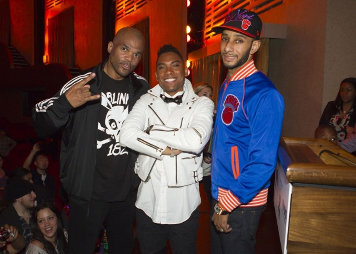 Darryl McDaniels of Run DMC, Grammy-nominated singer Miguel and producer and rapper Swizz Beatz at 