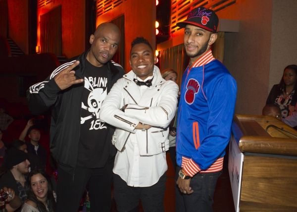 Darryl McDaniels of Run DMC, Grammy-nominated singer Miguel and producer and rapper S Photo