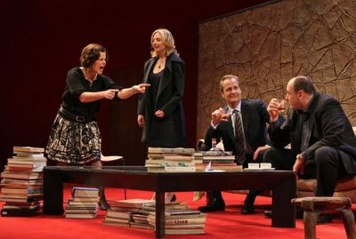 Marcia Gay Harden, James Gandolfini, Jeff Daniels, Hope Davis. Photo Credit: Joan Mar Photo