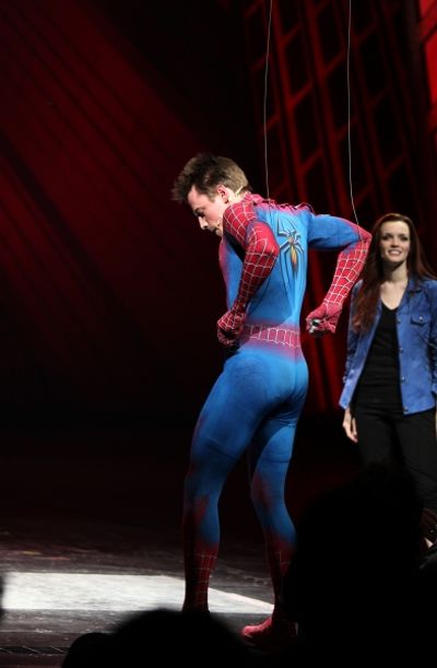 Reeve Carney & Jennifer Damiano during the Final Curtain Call Bow for the Original Ve Photo