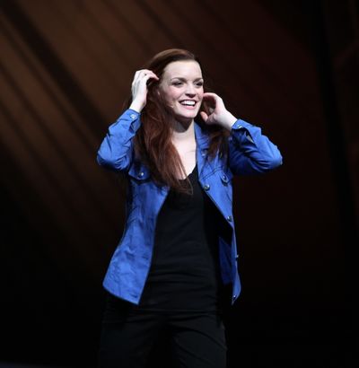 Jennifer Damiano during the Final Curtain Call Bow for the Original Version of 'Spide Photo