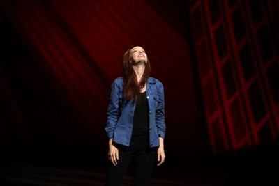 Jennifer Damiano during the Final Curtain Call Bow for the Original Version of 'Spide Photo