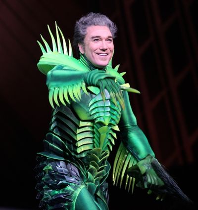 Patrick Page during the Final Curtain Call Bow for the Original Version of 'Spider-Ma Photo