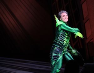 Patrick Page during the Final Curtain Call Bow for the Original Version of 'Spider-Ma Photo