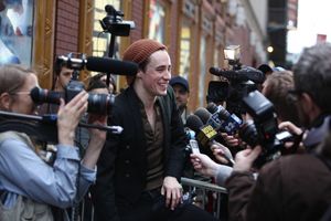 Reeve Carney meeting the Press after the Final Curtain Call Bow for the Original Version of 'Spider-Man Turn Off The Dark'. in New York City. @ BroadwayWorld Reeve Carney meeting the Press after the Final Curtain Call Bow for the Original Vers Photo