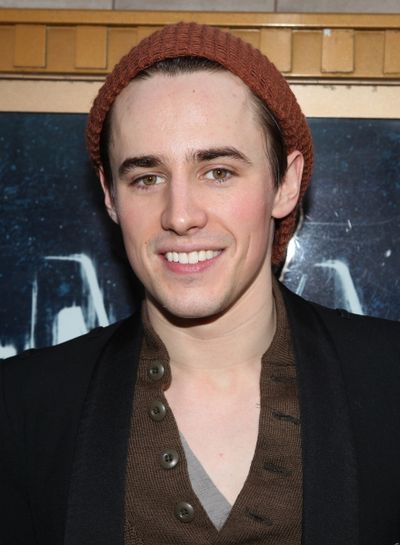 Reeve Carney meeting the Press after the Final Curtain Call Bow for the Original Vers Photo