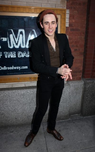 Reeve Carney meeting the Press after the Final Curtain Call Bow for the Original Vers Photo