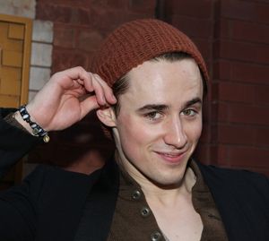 Reeve Carney meeting the Press after the Final Curtain Call Bow for the Original Version of 'Spider-Man Turn Off The Dark'. in New York City. @ BroadwayWorld Reeve Carney meeting the Press after the Final Curtain Call Bow for the Original Vers Photo