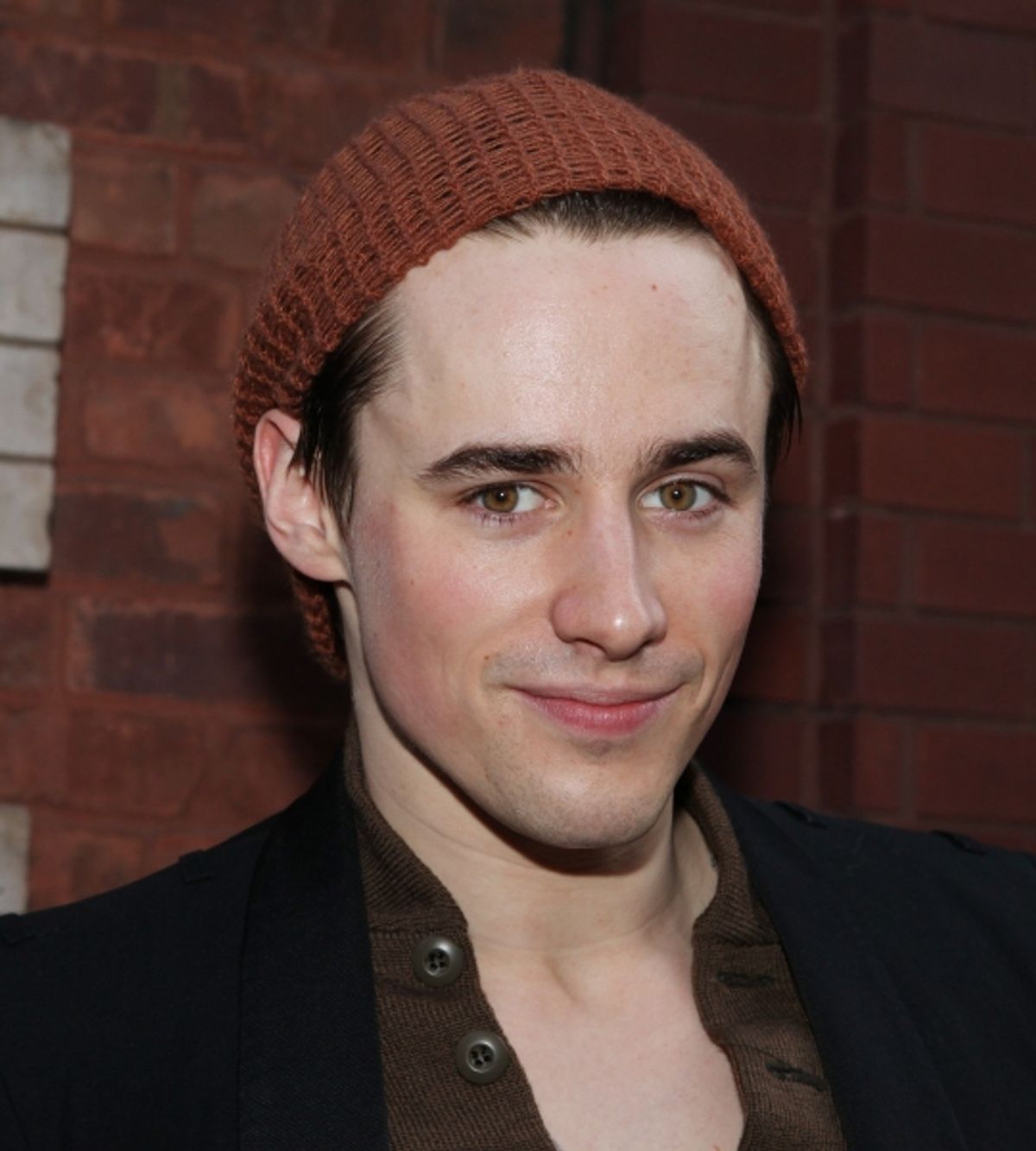Reeve Carney meeting the Press after the Final Curtain Call Bow for the Original Version of 'Spider-Man Turn Off The Dark'.  in New York City. at 