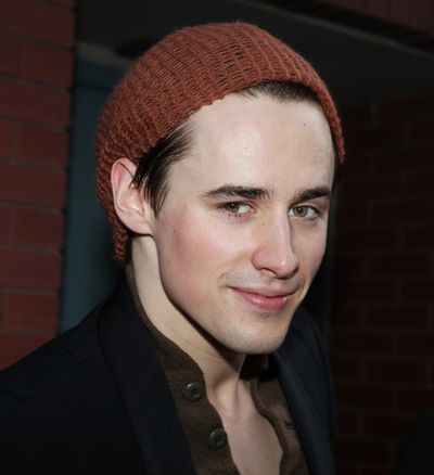 Reeve Carney meeting the Press after the Final Curtain Call Bow for the Original Vers Photo