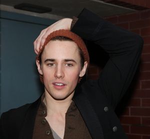 Reeve Carney meeting the Press after the Final Curtain Call Bow for the Original Version of 'Spider-Man Turn Off The Dark'. in New York City. @ BroadwayWorld Reeve Carney meeting the Press after the Final Curtain Call Bow for the Original Vers Photo