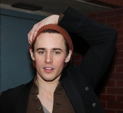 Reeve Carney meeting the Press after the Final Curtain Call Bow for the Original Vers Photo
