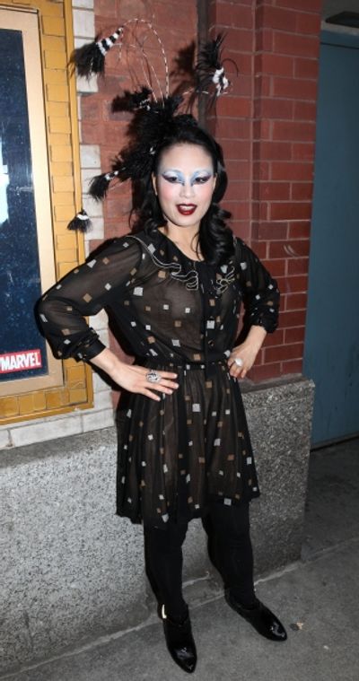 T.V. Carpio meeting the Press after the Final Curtain Call Bow for the Original Versi Photo