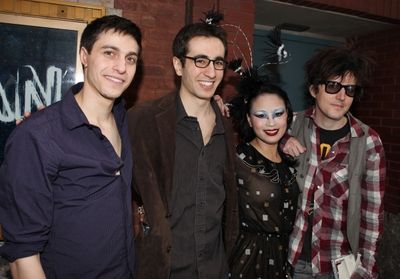 The Geeks: Gideon Glick, Jonathan Schwartz, T.V. Carpio & Mat Devine meeting the Pres Photo