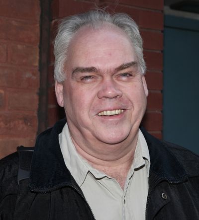 Michael Mulheren meeting the Press after the Final Curtain Call Bow for the Original  Photo