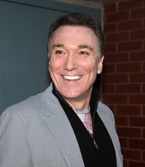 Patrick Page meeting the Press after the Final Curtain Call Bow for the Original Vers Photo