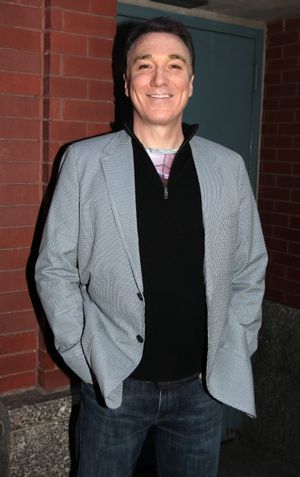 Patrick Page meeting the Press after the Final Curtain Call Bow for the Original Vers Photo