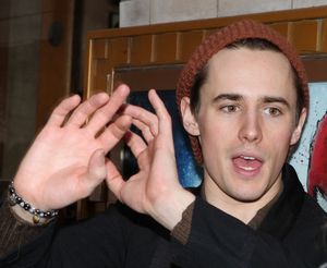 Reeve Carney meeting the Press after the Final Curtain Call Bow for the Original Version of 'Spider-Man Turn Off The Dark'. in New York City. @ BroadwayWorld Reeve Carney meeting the Press after the Final Curtain Call Bow for the Original Vers Photo