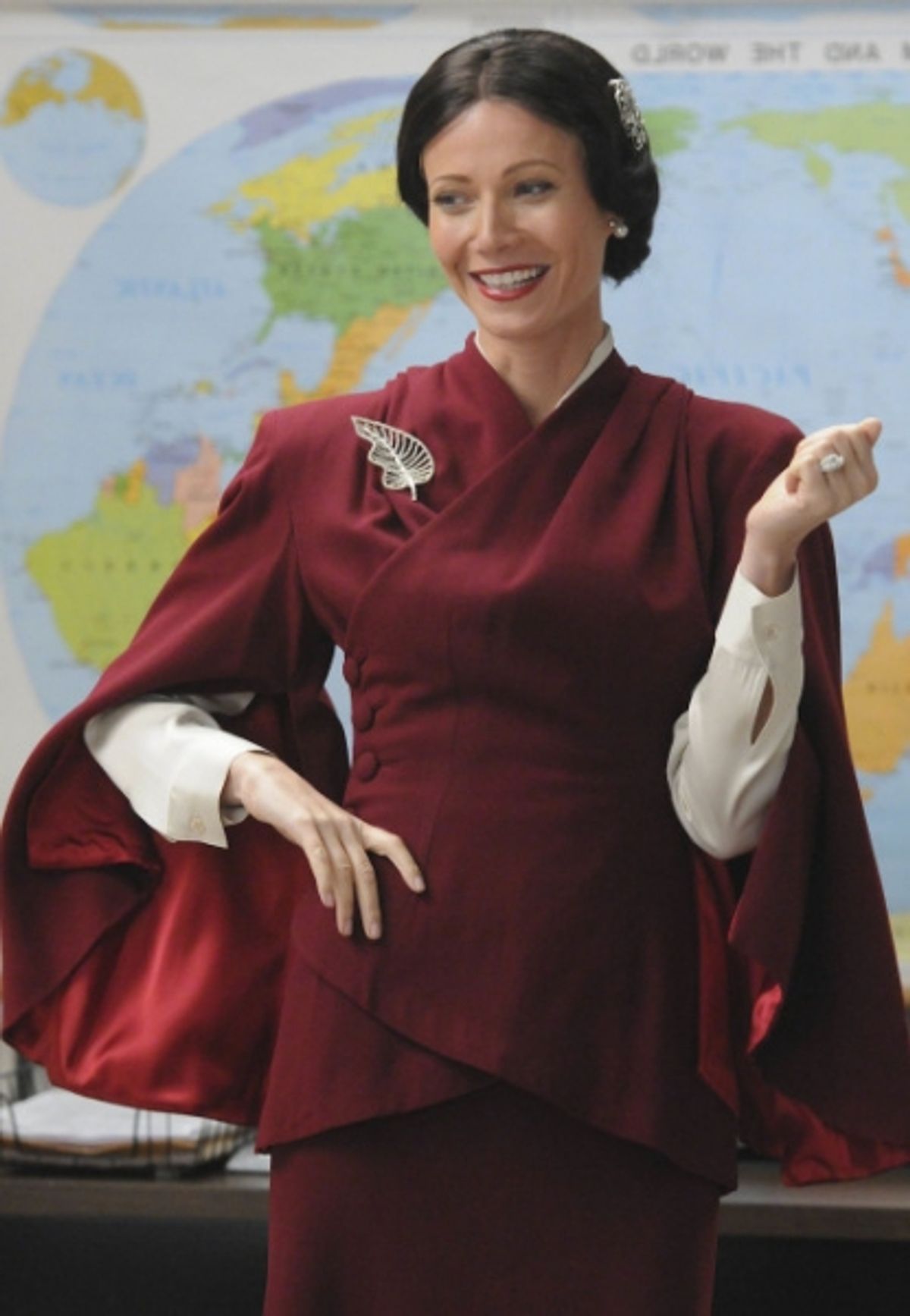 GLEE: Holly Holiday (guest star Gwyneth Paltrow) dresses up in costume to teach a history lesson in the "Night of Neglect" episode of GLEE airing Tuesday, April 19 (8:00-9:01 PM ET/PT) on FOX. ©2011 Fox Broadcasting Co. CR: Michael Yarish/F at 