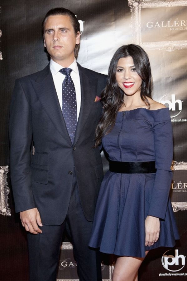 Kourtney Kardashian and Scott Disick pictured at The Gallery Nightclub at Planet Holl Photo