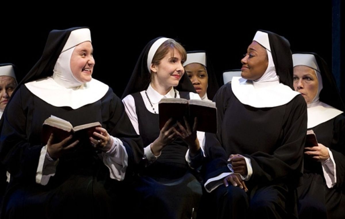 Sarah Black, Maria Mindelle and Patina Miller at 